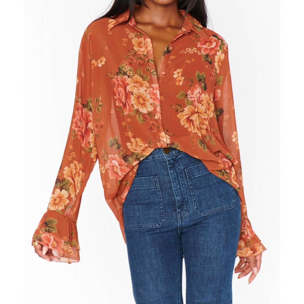 NEW SHOW ME YOUR MUMU carmela top in garden harvest